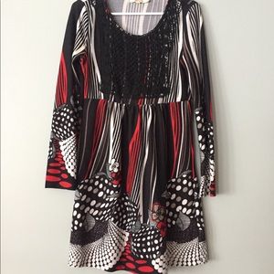 Aryeh black and red sweater dress - Anthropologie